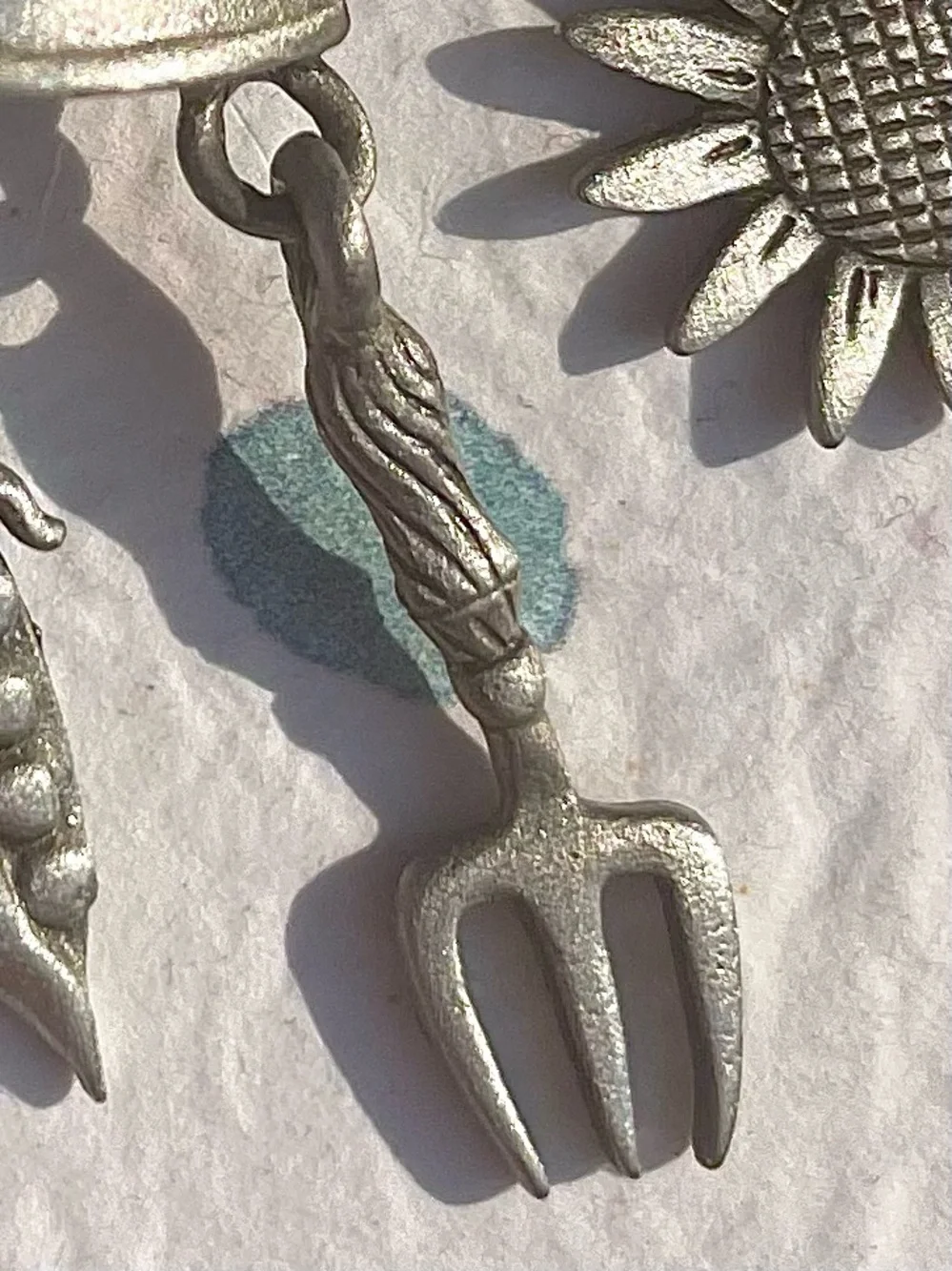 Vintage JJ Jonette Watering Can Garden Theme Pin Brooch Pewter
